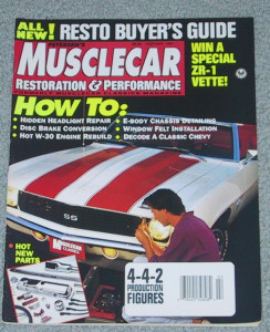 MUSCLECAR RESTORATION & PERFORMANCE 1993 FEB - Z16, RESTORATION Spcl,KILLER W-30